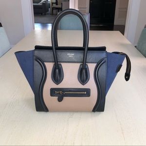 Calfskin original size Celine luggage handbag